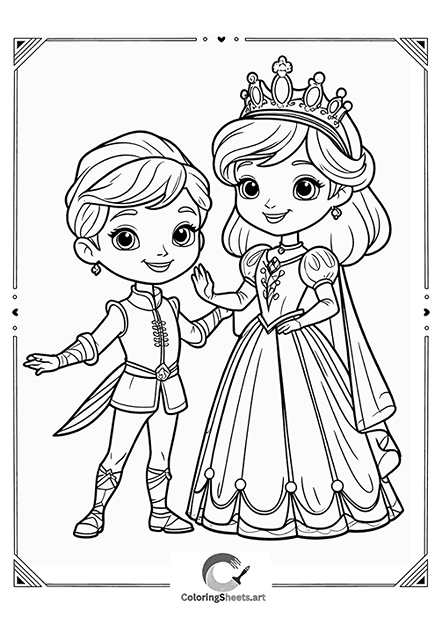 Charming Prince and Princess – A prince and princess ready to explore the kingdom.