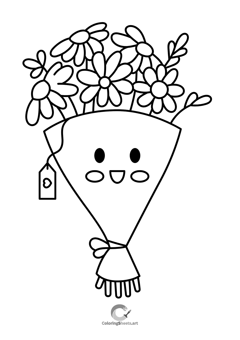A smiling bouquet that radiates charm and happiness.