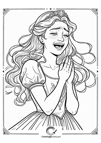Laughing Princess – A joyful princess laughing brightly.