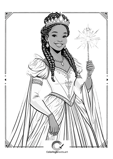 Fairy Princess with Star Wand – A fairy princess ready to spread magic.