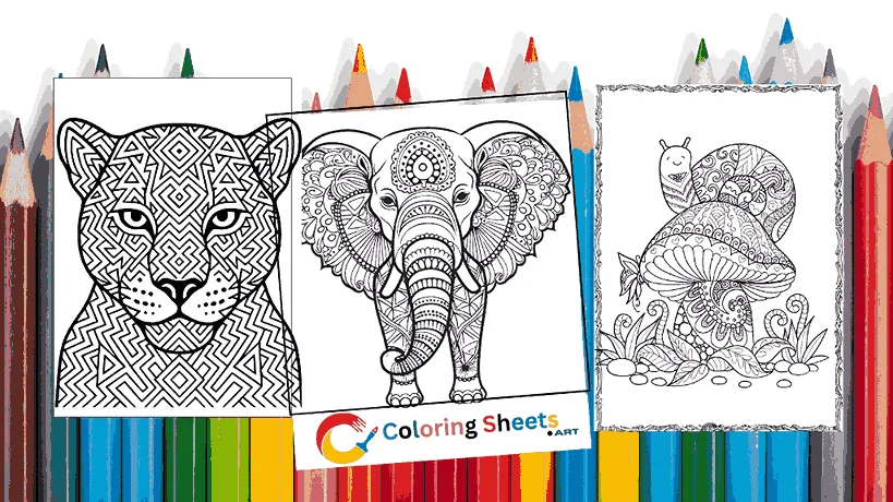 Animal Mandala Coloring Pages