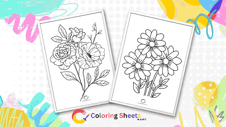 Flowers Coloring Pages Featured image
