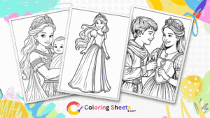 Princess Coloring Pages (50 Printable pdf)