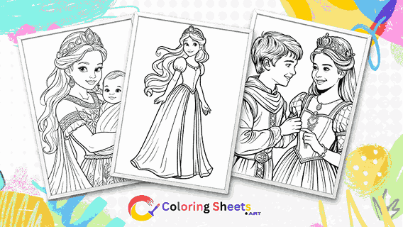 Princess Coloring Pages Featured image