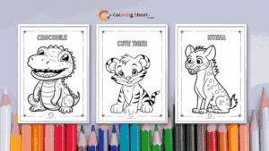Wild Animal Coloring Pages For Kids (Printable PDFs)