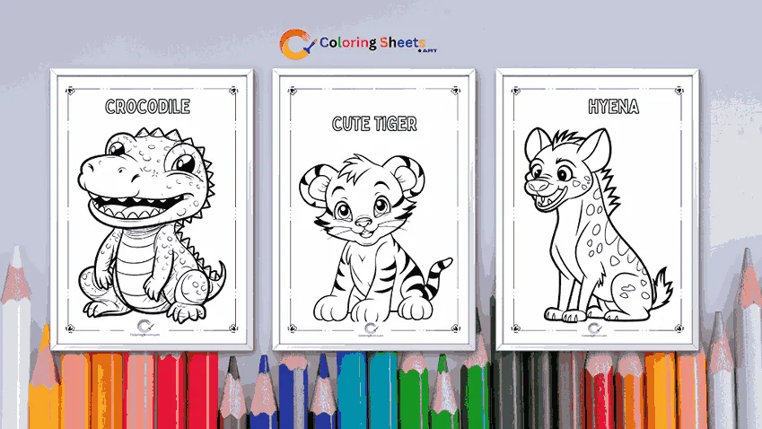 Wild Animal Coloring Pages For Kids