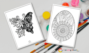 Flower Mandala Coloring Pages (Printables)