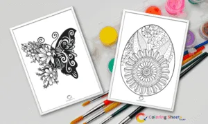 Flower Mandala Coloring Pages (Printables)