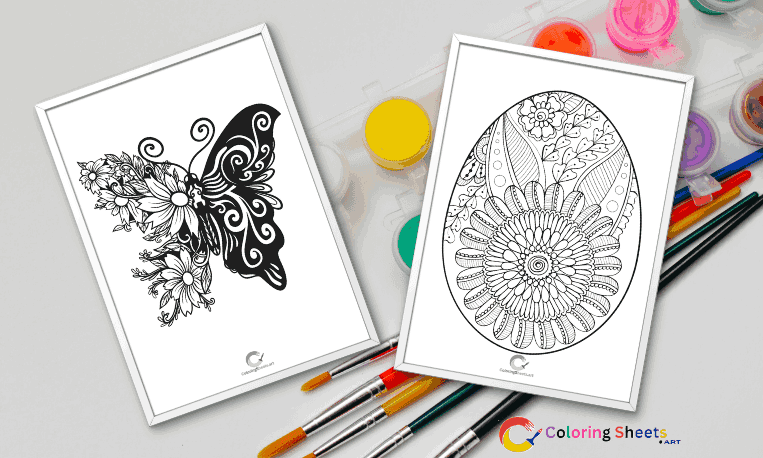 Flower Mandala Coloring Pages Features Images