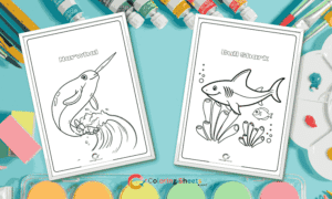 Sea Animals Coloring Pages With Names