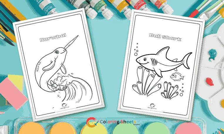 Sea Animals Coloring Pages coloringsheets.art/