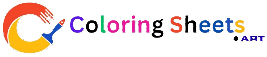 coloring sheets logo footer