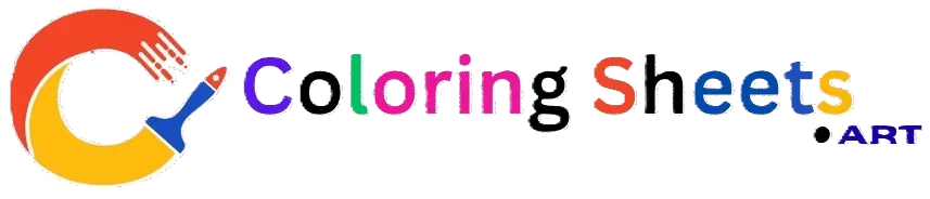 coloring sheets logo footer