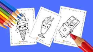 Free Cute Kawaii Dessert Coloring Pages (Printable PDF)