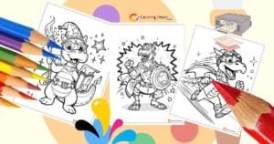 Cartoon Dragon Coloring Pages, 33 Free Funny Printables