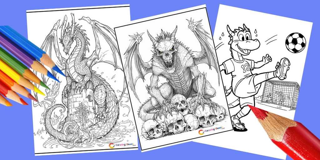 Dragon Coloring Pages 60+ Free Printable PDF
