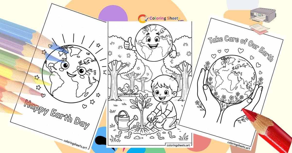 Earth Day Coloring Pages – 46 Free Printables for Kids