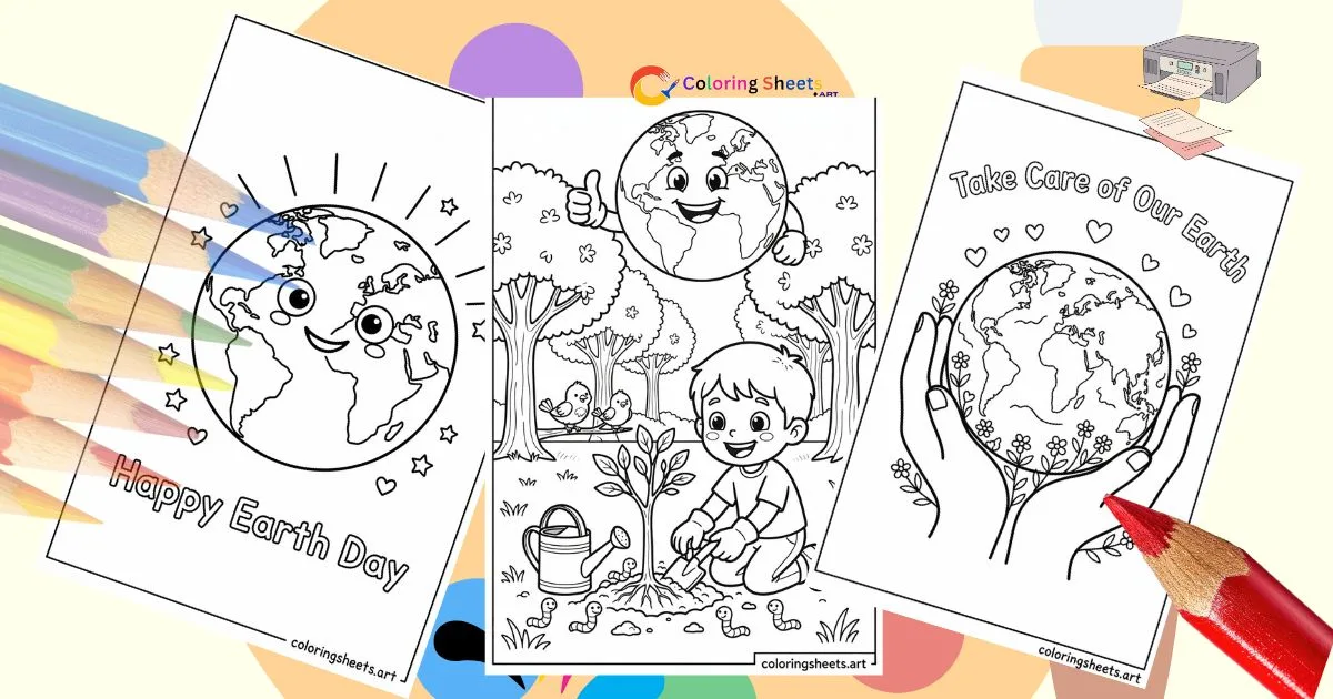 Earth Day Coloring Pages – 46 Free Printables for Kids