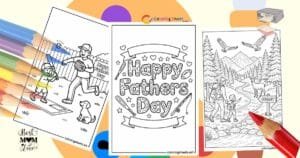 Father’s Day Coloring Pages – Free Printables for Kids