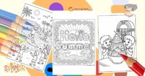 Summer Coloring Pages – Free Printables PDF