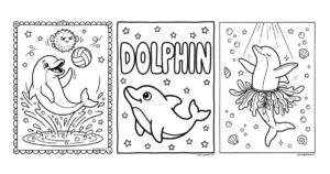 Dolphin Coloring Pages for Kids (Print or Online)