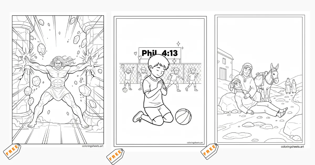 Kids Bible Coloring Pages Free Printable pdf collection 24