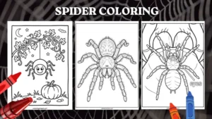 Spider Coloring Pages for Kids