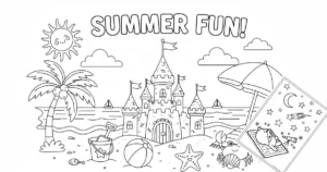 Summer Fun Coloring Pages Printable (2026)