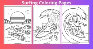 Surfing Coloring Pages: 24 Free Printable Surf PDFs For Kids And Adults