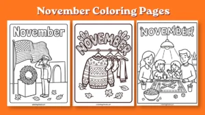 November Coloring Pages ( 30 Days PDF)