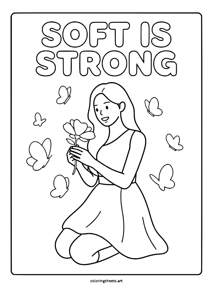SIS Soft Is Strong KATSEYE coloring pages free download