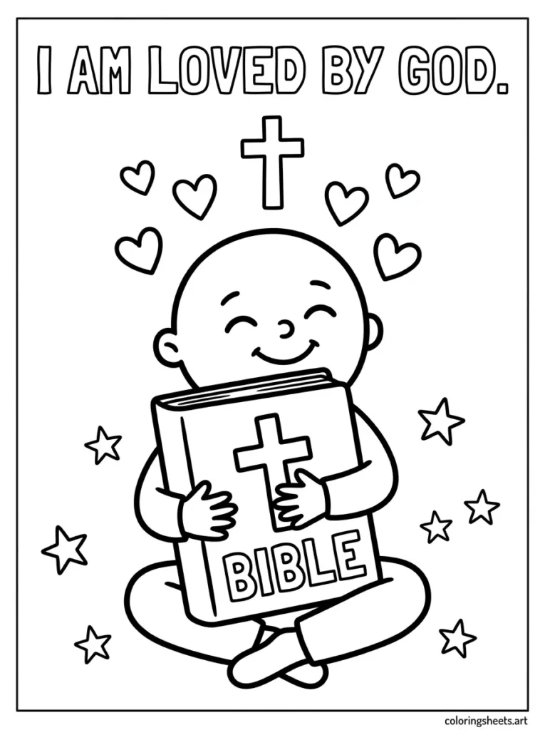 God knows my name preschool Bible coloring page Cute Kids Isaiah 43