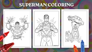 Superman Coloring Pages (Free Printable Sheets)